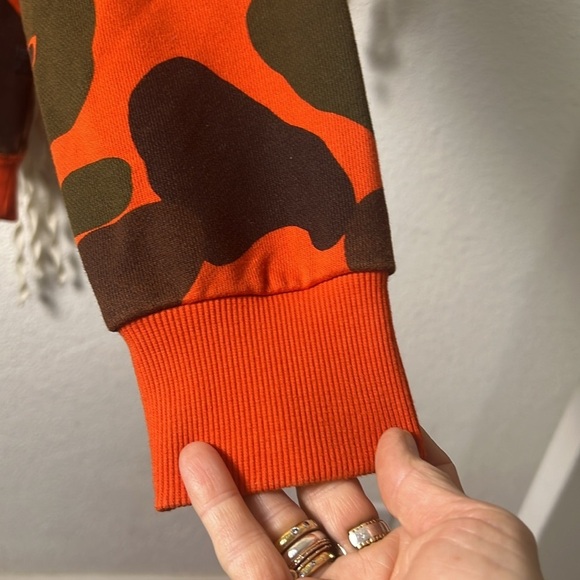 G-Star Raw Camo Sweater in Orange and Green Size M - Picture 4 of 14